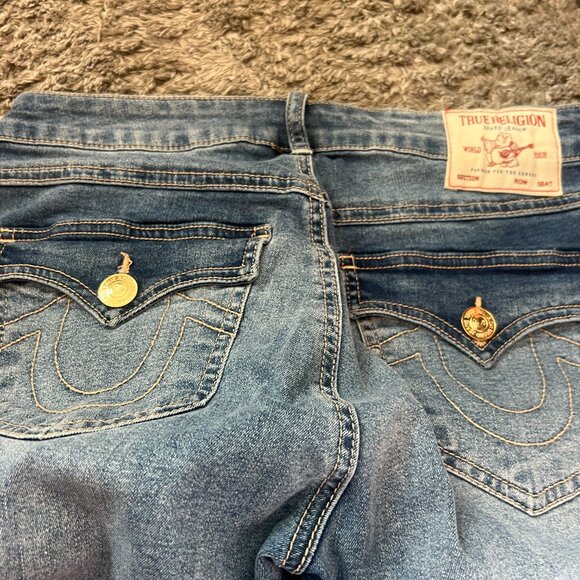 NWT True Religion Billie Flap Straight Capri size 28 - Picture 13 of 14